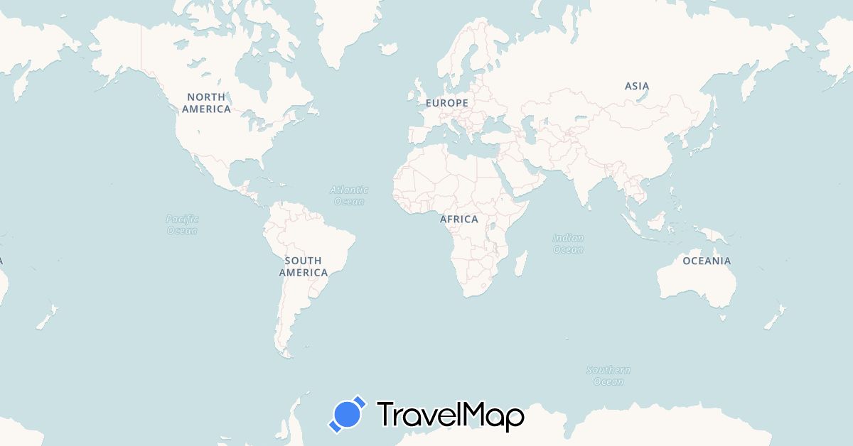 TravelMap itinerary: driving, bus, plane, train, boat, motorbike, tuk-tuk, campervan, minivan, minibus in Argentina, Austria, Australia, Bolivia, Brazil, Switzerland, Chile, Czech Republic, United Kingdom, Hong Kong, Japan, Cambodia, Laos, Malaysia, New Zealand, Peru, Paraguay, Singapore, Slovenia, Thailand, Uruguay (Asia, Europe, Oceania, South America)